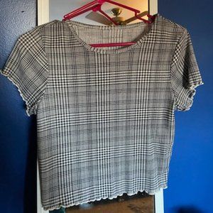 Plaid Patterned T-Shirt